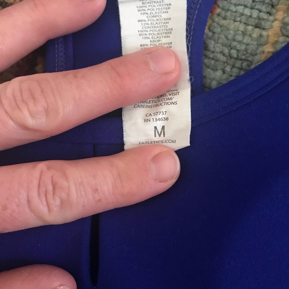 Fabletics Blue sports bra, medium. - Picture 2 of 3